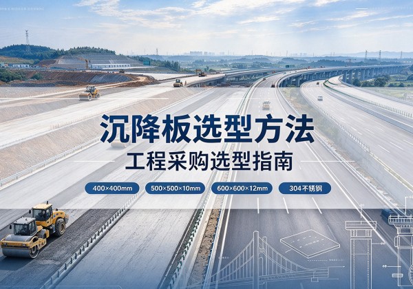 夏河沉降板选择方法